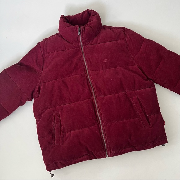 LEVI’S • XL Corduroy puffer jacket in burgundy - Picture 4 of 13